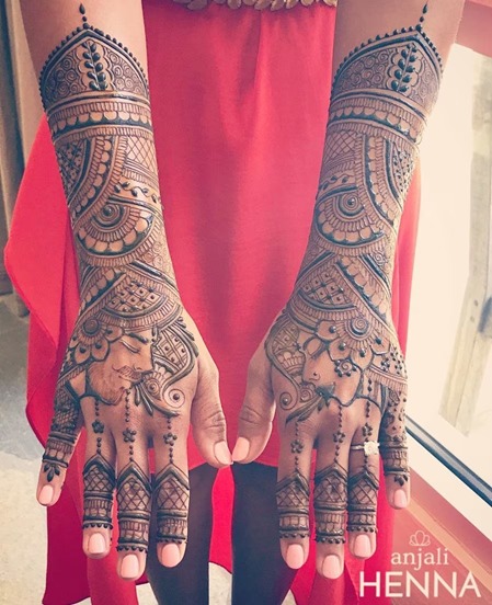 Couples Mehndi Design